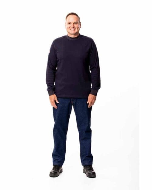 SURVIVE-ARC® 21 cal CAT 2 Mens Round neck jersey navy